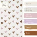 Single Jersey Glitter Hearts Warmweiss 1