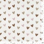 Single Jersey – Glitter Hearts – Warmweiß