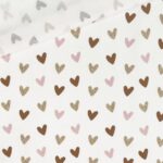 Single Jersey – Glitter Hearts – Warmweiß