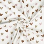 Single Jersey – Glitter Hearts – Warmweiß