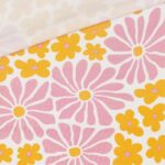 Single Jersey – Groovy Flowers – Weiß