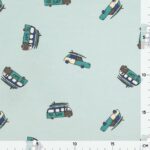 Single Jersey – Surf Vacation – Light Sky Blue