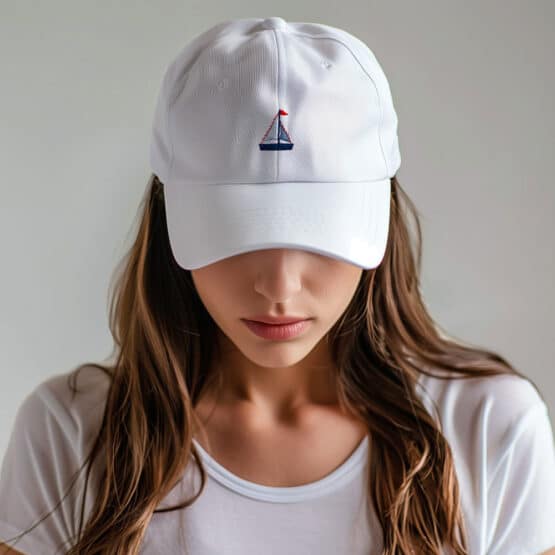 Cap Stickset Segelboot