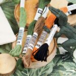 DIY - Stickgarne - Stickset Dinos