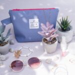 DIY Stoffe Inspiration - Kosmetiktasche - Outdoorstoff Mittleres Jeansblau