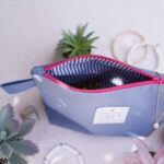 DIY Stoffe Inspiration - Kosmetiktasche - Outdoorstoff Mittleres Jeansblau