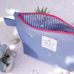 DIY Stoffe Inspiration - Kosmetiktasche - Outdoorstoff Mittleres Jeansblau
