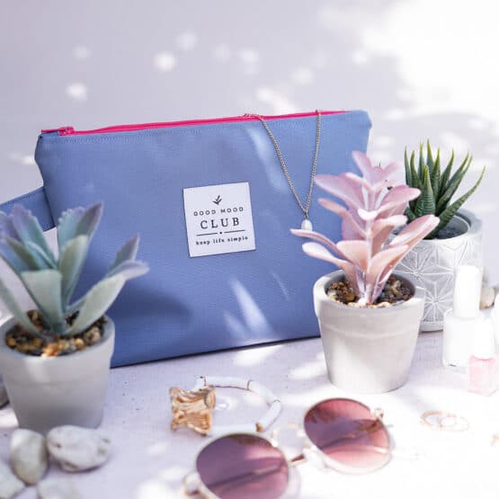 Diy Stoffe Inspiration 575s Kosmetiktasche Outdoor Blau