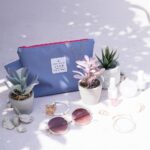 DIY Stoffe Inspiration - Kosmetiktasche - Outdoorstoff Mittleres Jeansblau