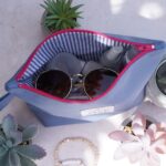 DIY Stoffe Inspiration - Kosmetiktasche - Outdoorstoff Mittleres Jeansblau