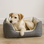 Hundekoerbchen Canvas Wasserabweisend Stahl Grau Ki