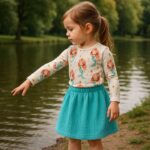 Rock Ribby Musselin Aqua Türkis Ki