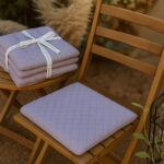 Stepp Musselin Lavendel Sitzkissen Ki