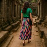 Baumwollsatin Colour Gradient Ki