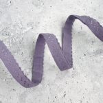 Spitzen- Gummi- Einfassband – Smoky Lavendel – 12 mm