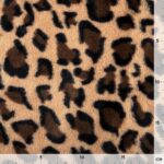 Kunstfell – Leotupfen – Helles Teddybraun