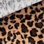 Kunstfell – Leotupfen – Helles Teddybraun