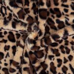 Kunstfell – Leotupfen – Helles Teddybraun