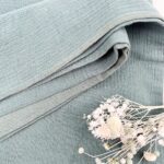 Musselin Bruchkante Dunkler Salbei B Ware