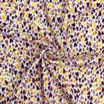 Rippenjersey – Bunte Herzen – Warmweiß