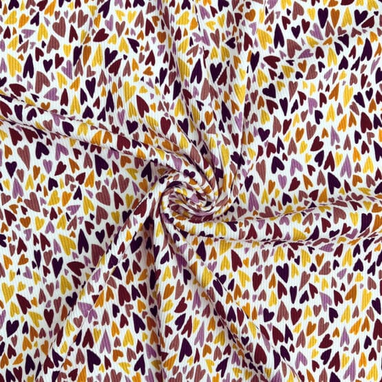Rippenjersey Bunte Herzen 3