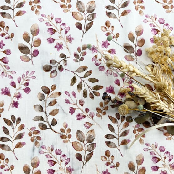 Single Jersey Berry Branches B Ware 1