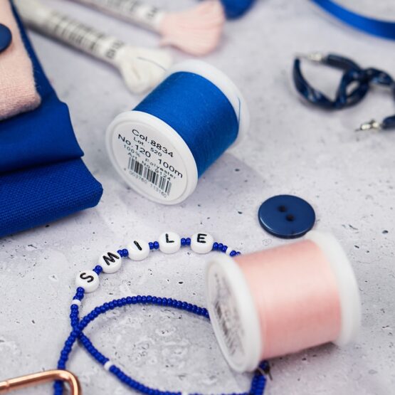 DIY Stoffmix - Garn - Buchstabenperlen