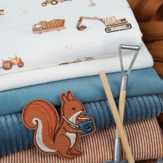 DIY Stoffmix - Patch - Wichtel - Werkzeug