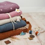 DIY Stoffmix - Garn - Patch - Label - Knopf - Reißverschluss