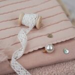 DIY Stoffmix - Knopf - Perle - Spitze