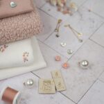 DIY Stoffmix - Label - Garn - Knopf - Perle