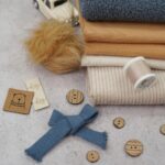 DIY Stoffmix - Kordel - Knopf - Label - Fellbommel - Garn