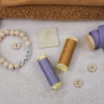 DIY Stoffmix - Label - Garn - Knopf