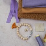 DIY Stoffmix - Label - Garn - Reißverschluss - Knopf - Holzperlen