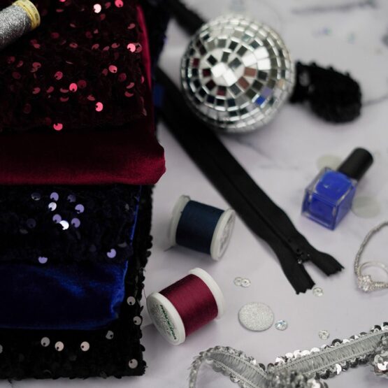 DIY Stoffmix - Garn - Reißverschluss