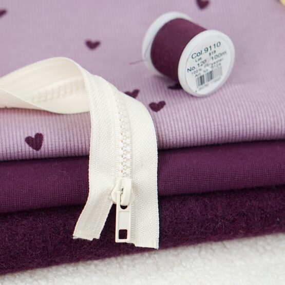 DIY Stoffmix - Reißverschluss - Garn