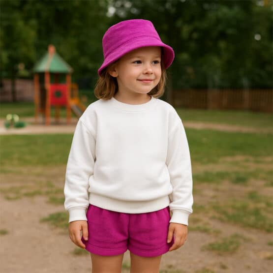 Fischerhut Frottee Jersey Fuchsia