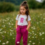 Hose Levin French Terry Fuchsia Plottermotiv Wonderful Ki