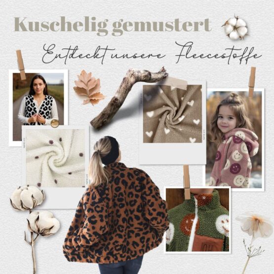 Kachel Shop The Look Gemusterte Fleecestoffe