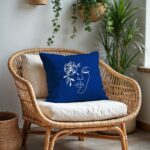 Kissen - Leichter Canvas Königsblau