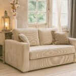 Sofa Velvet Breitcord Natur Ki