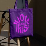 Stoffbeutel - Canvas Dark Lilac - Plott