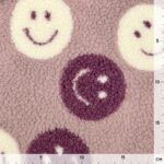 Teddyfleece – Smiley Faces – Helles Antique Rose