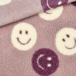 Teddyfleece – Smiley Faces – Helles Antique Rose