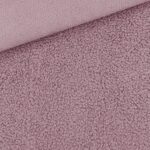 Double Face – Bouclé Teddyfleece – Helles Antique Rose