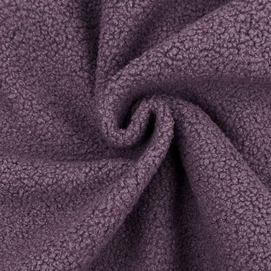 Double Face Boucle Teddyfleece Smoky Lilac Lavendel 2