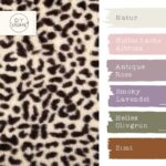 Farbkombi Kunstfell Cheetah Dots Natur