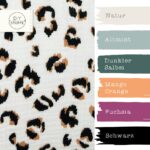 Farbkombi Musselin Sketched Leo Brush Helles Natur