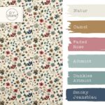 Farbkombi Popeline Antique Flowers