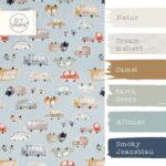 Farbkombi Popeline Traffic Jam